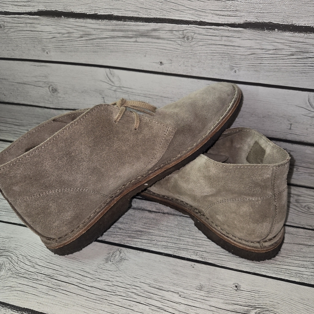 Rhodes Made in Italy Suede Chukka Boots Desert Style Crepe Sole Size 10 - Picture 14 of 16